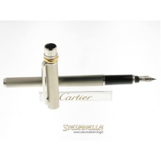 CARTIER STILO M MUST DE CARTIER ACCIAIO SATINATO REFERENZA ST1500158 